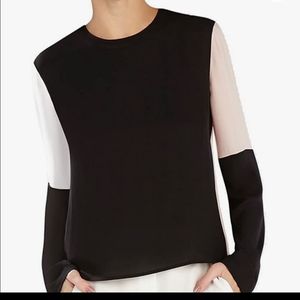 COPY - Bcbgmaxazria Donella Color Block Top